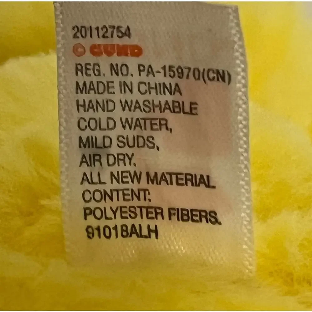 Gund Fuzzy Yellow Chick Plush Small Size